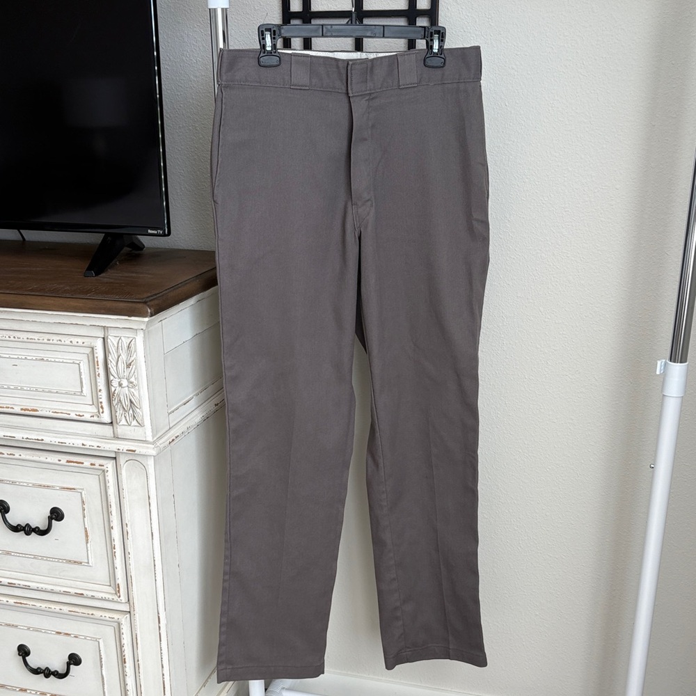 Men's Straight Fit Gray Pants